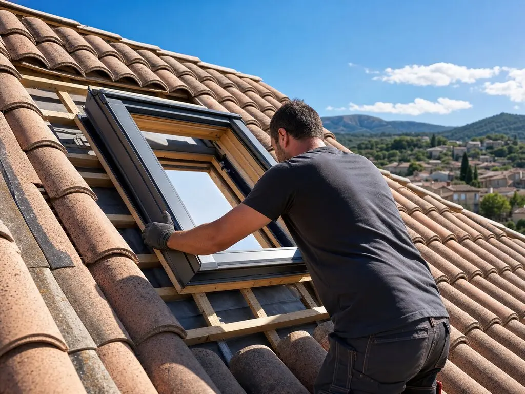 Installation et remplacement de fenêtres de toit avec pose de Velux